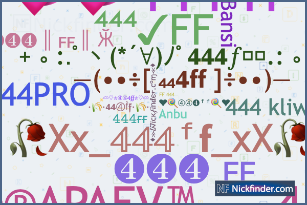 Nicknames for H4xff: 𝙷4𝚡 𝚏𝚏, Hxff4, ʜ4xꜰꜰ