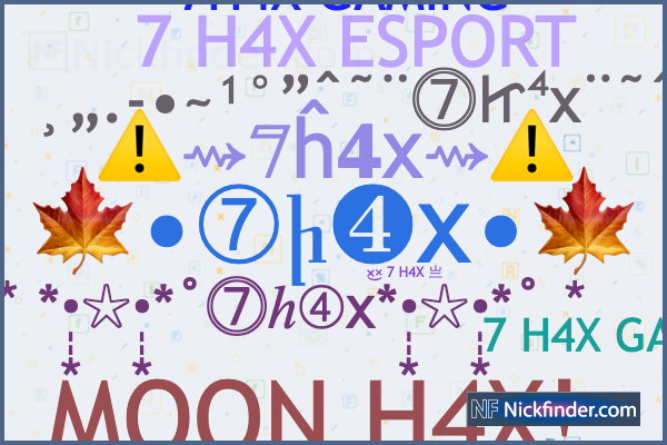 Nicknames for H4xgamer: H4X LEGEND, h4x, FF NOBITA H4X, H4x, H4X