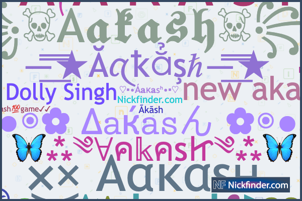 Akash Stylish Names to Copy and paste