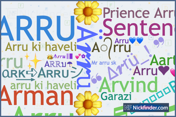 ♫ Nicknames for Arru: 𝔸_ℝ_ℝ_𝕌, 亗Ꭰᥲʀκ͢➪Aʀʀᴜシ, ꧁༺ArRu
