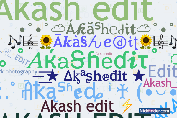 Akash Stylish Names to Copy and paste