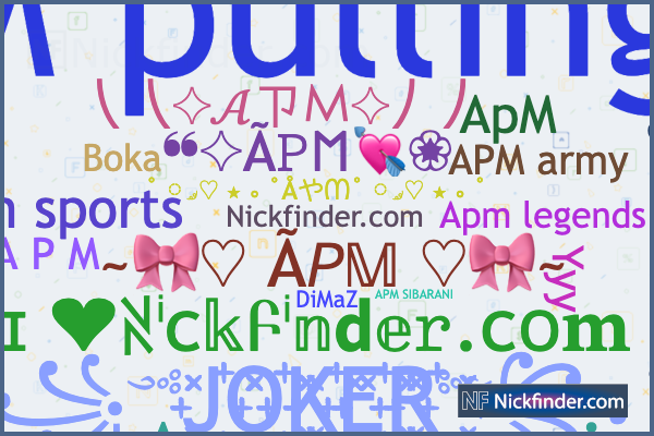 Nicknames for APM APM army APM pullingo A P M A p m gaming