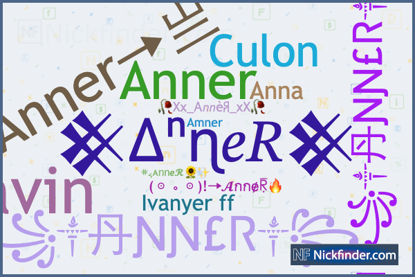 Apodos y nombres elegantes para AnneR - Nickfinder.com