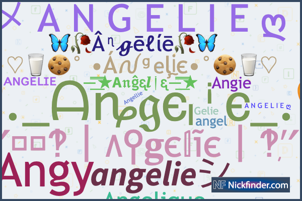 Surnoms et noms élégants pour Angelie - Nickfinder.com