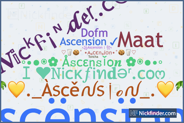 Nicknames for Ascension sc ns on Ascension