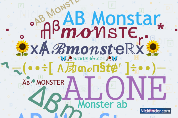 https://images.nickfinder.com/images/a70/nickfinder-nicknames-abmonster-style.png