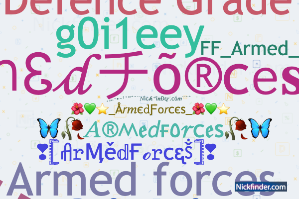 armed forces nicknames