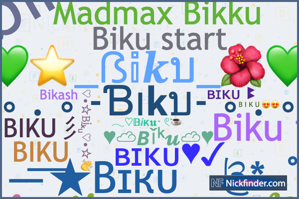 Apodos y nombres elegantes para Biku - Nickfinder.com