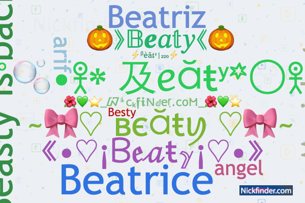 Nicknames for Beaty Beatrice