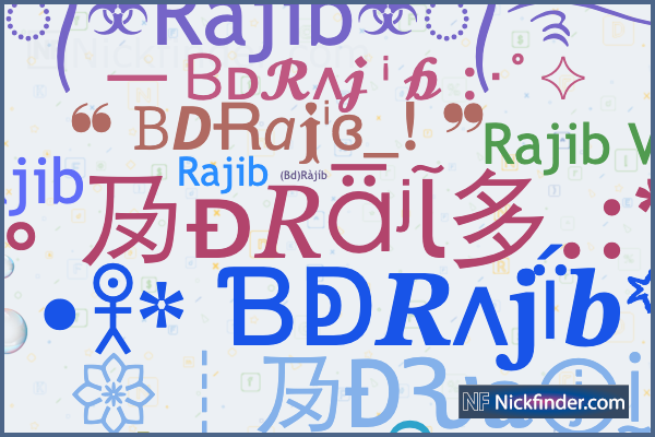 人気商品の入荷速報 入荷Now for Nicknames BDRajib: Rajib ༄Bᵈ᭄Rajib, ᴮᴰ᭄✿RAJIB☆࿐, K-POP・アジア