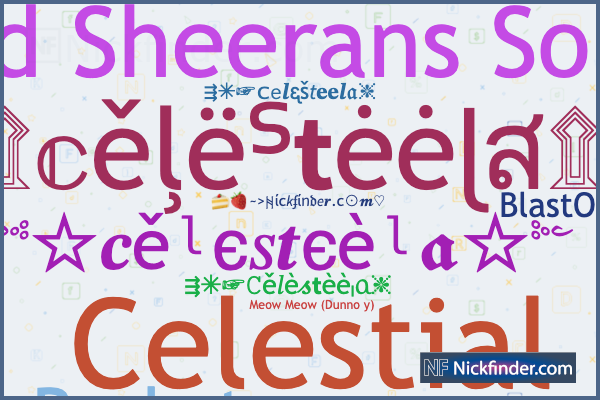 The 35+ Best Nicknames For Celesteela, Ranked