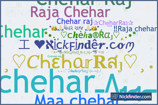 Nicknames for CheharRaj: *👑🙏🏻ચેહર રાજ 🙏🏻👑*, Raja Chehar, Chehar raj,  Chehu, ચેહર કૃપા