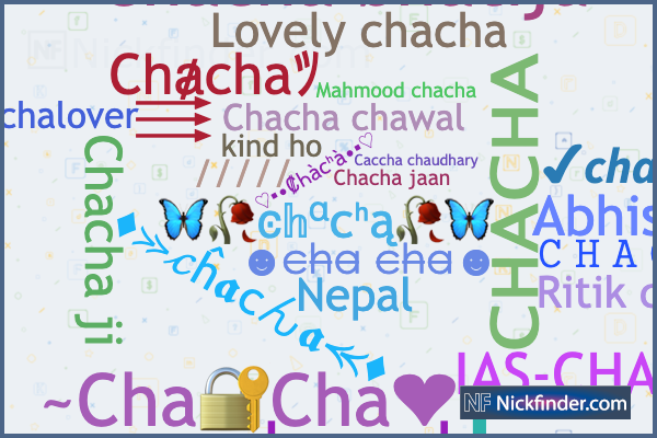 Nicknames for Chacha Ch c h