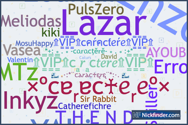 Nicknames for Caractere Enzo MosuHappy kiki Sandy FCU Lazar