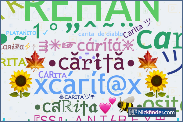 Nicknames for Carita Carita