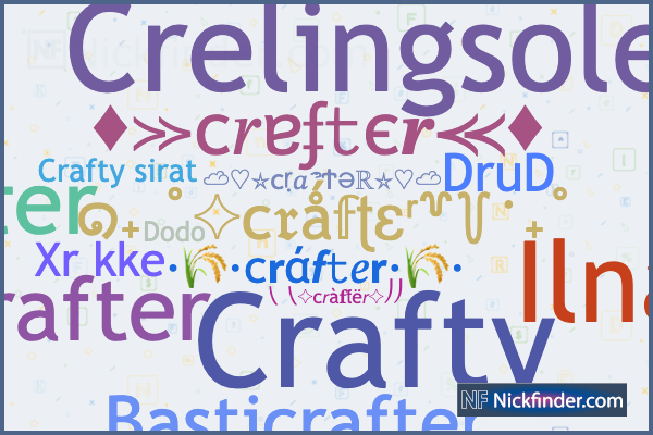 nicknames-for-crafter-basticrafter-crafty-crelingsole-castcrafter