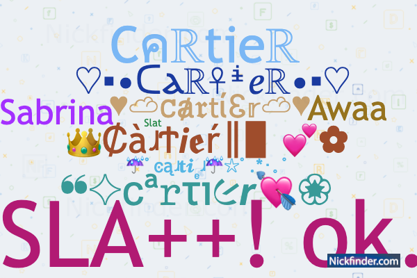 Nicknames for Cartier SLA ok