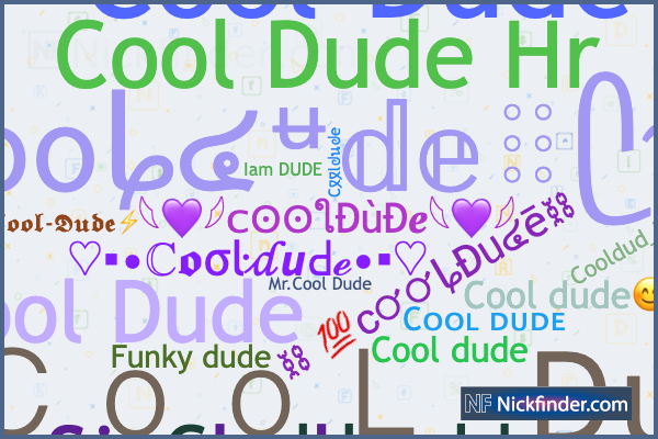 the word cool dude