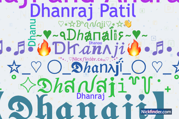 193+ Dhanaraj Stylish Names & Nicknames 🔥😍 (Copy/Paste)