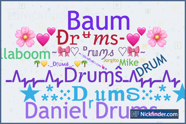 cool drummer nicknames