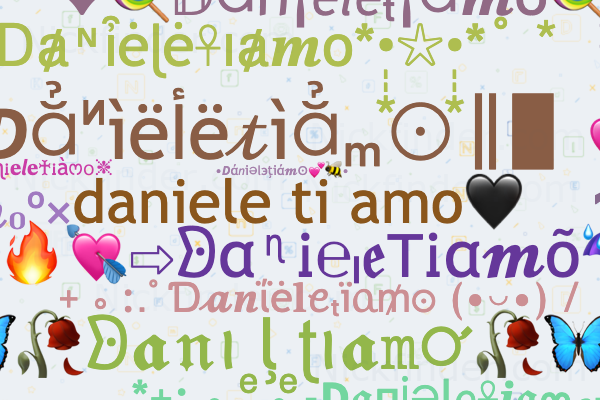 ti amo Daniele