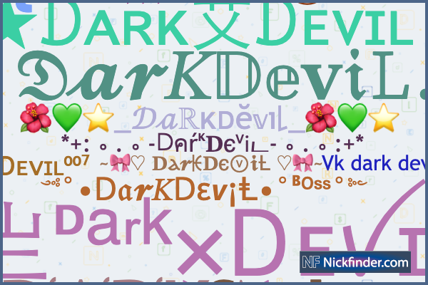 Nicknames for Darkblade: ☬☆꧁࿇Ðɑʀҟɮʟǟɖɛ࿇꧂☆☬, ĐᴀʀᴋㅤƁʟᴀᴅᴇ