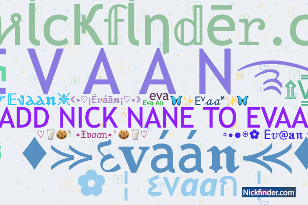 Nicknames for Evades: ⪓EvaÐeˢ⪔, ☽Ｅｖ͢͢͢ａｄｅｓ☾, 𒈞Eva∂eร, 𒅒ᴱvadҽs, ≋Evα∂eร≋