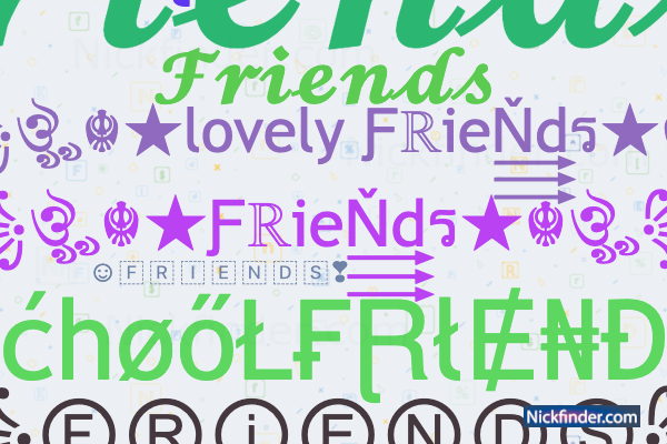 friends font