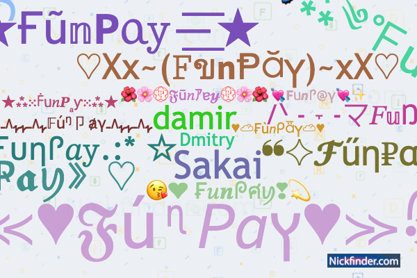 Никнеймы и стильные имена для FunPay - Nickfinder.com