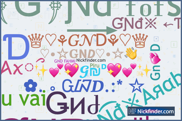 Никнеймы и стильные имена для GND - Nickfinder.com