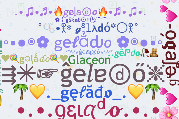 Nicknames and stylish names for Gelado - Nickfinder.com