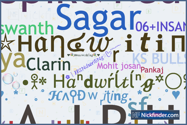 ♡ -真天地開闢集団-ジグザグ ♡ Nicknames for Handwriting: ᴮᴬᴰʙᴏʏツ, Hand