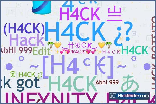 Nicknames for H4x: H 4 X⸙, H4XㅤGODSㅤϟϟϟ, ᴴ⁴ˣɪɢɴɪᴛᴇ ϟϟ, H4X