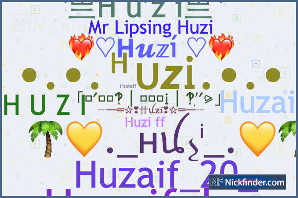 nickfinder nicknames huzi