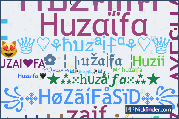 nickfinder nicknames huzaifa