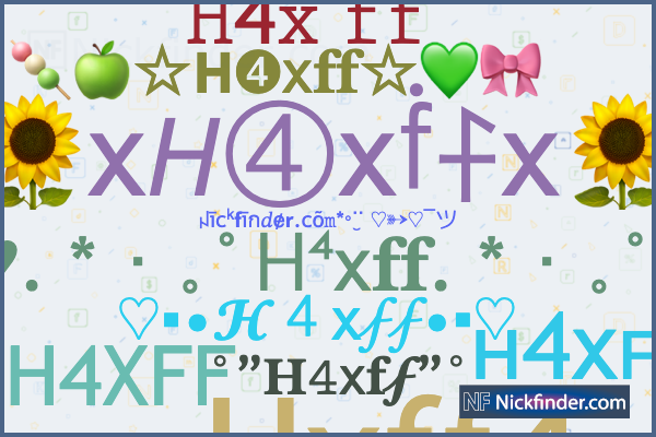 Nicknames for H4xgamer: H4X LEGEND, h4x, FF NOBITA H4X, H4x, H4X