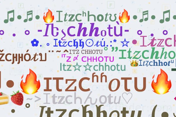 Nicknames for Itzchhotu: ᴵᵀᴢ〆ᴄʜʜᴏᴛᴜ, Itzchhotu