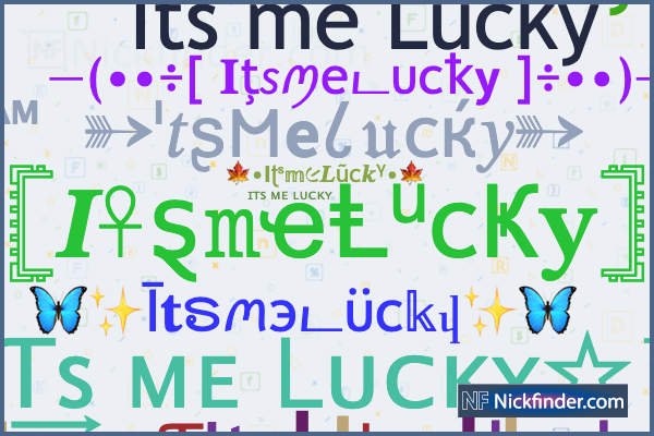 Nicknames for Legendlucky: ༺Leͥgeͣnͫd༻lucky, ⦇𝕃𝕖𝕘𝕖𝕟𝕕𝕝𝕦𝕔𝕜𝕪⦈,  Killer lucky, LegendⓁⓊⒸⓀⓎ✿࿐, (~Xxx~com~)
