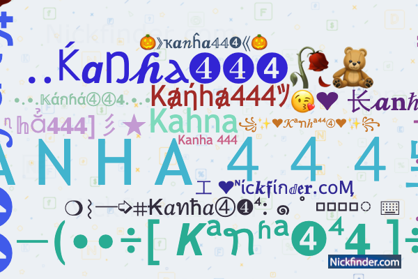 Nicknames for Kanha444: Itz~Kanha 444 모, KANA 444