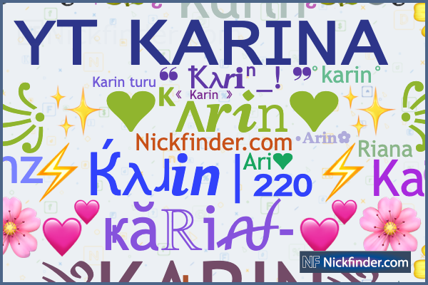 Nicknames and stylish names for Karin - Nickfinder.com