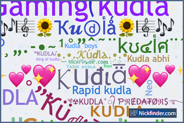 Nicknames for Kudla: KING°᭄ KUDLA࿐, Kudla warriors, MANU°᭄