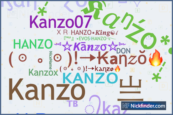 Nicknames for Kanzo: Kanzoㅤ亗, ᴋᴀɴᴢᴏ