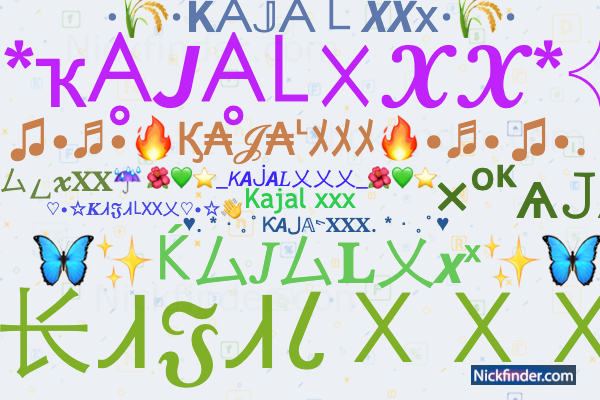 Nicknames for KAJALXXX: Kajal xxx