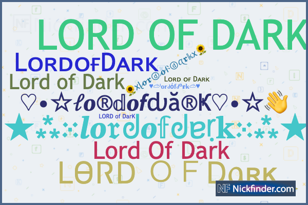 Nicknames for Darkblade: ☬☆꧁࿇Ðɑʀҟɮʟǟɖɛ࿇꧂☆☬, ĐᴀʀᴋㅤƁʟᴀᴅᴇ