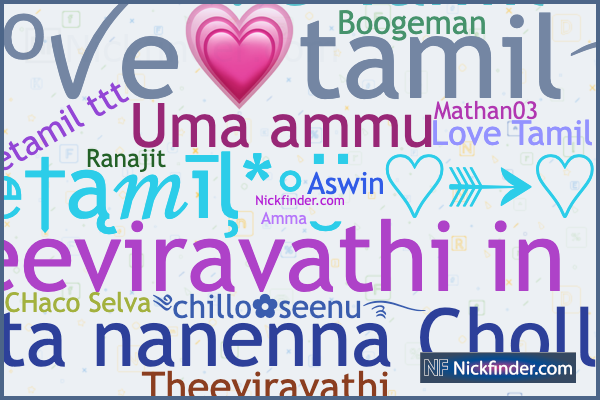 Nicknames for Lovetamil e tamil e Tamil Love