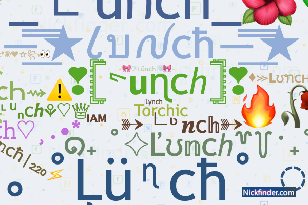 lunch word art