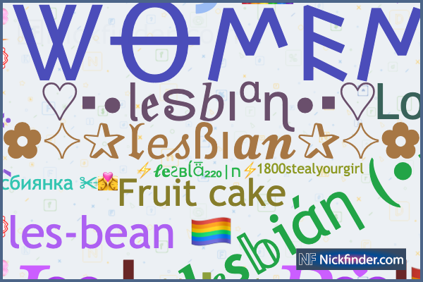 Nicknames For Lesbians