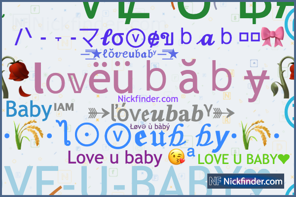 Nicknames for 3love: 3>love, 3 Lᴏᴠᴇ, Moonu
