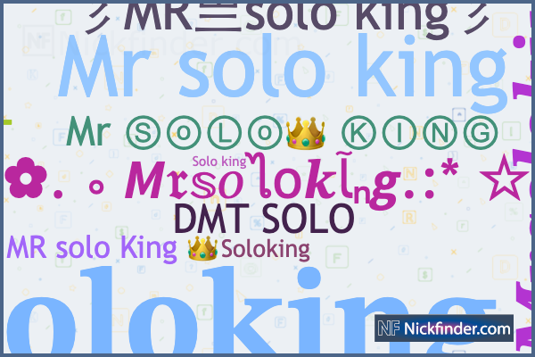 Apodos y nombres elegantes para Mrsoloking - Nickfinder.com