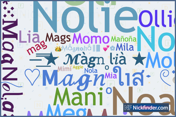 Soprannomi e nomi di stile per Magnolia - Nickfinder.com